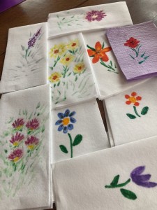 Painted Hand Towels, Jeanette Hescheles