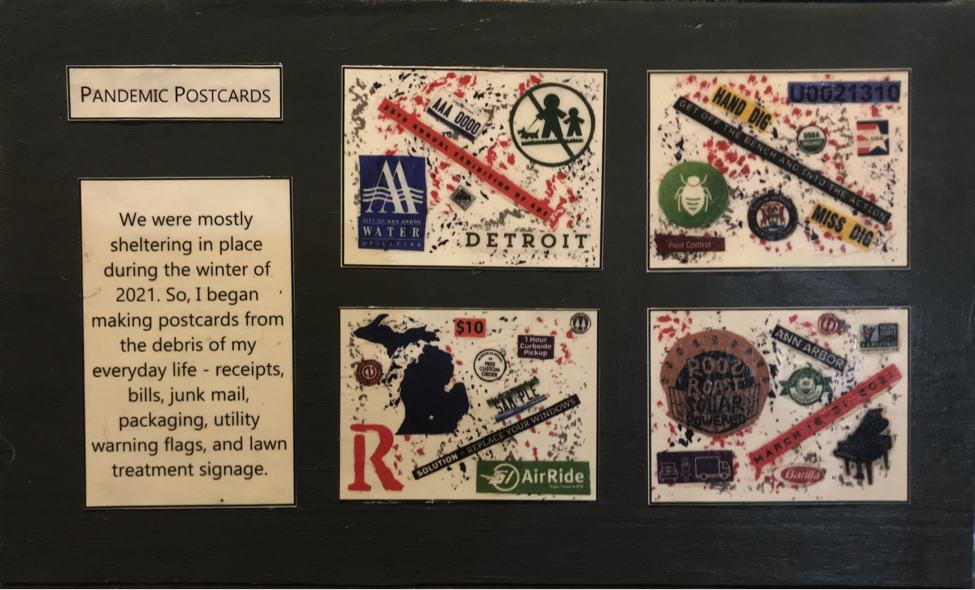 Collage on Painted Plywood, Lisa Neidert